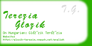 terezia glozik business card